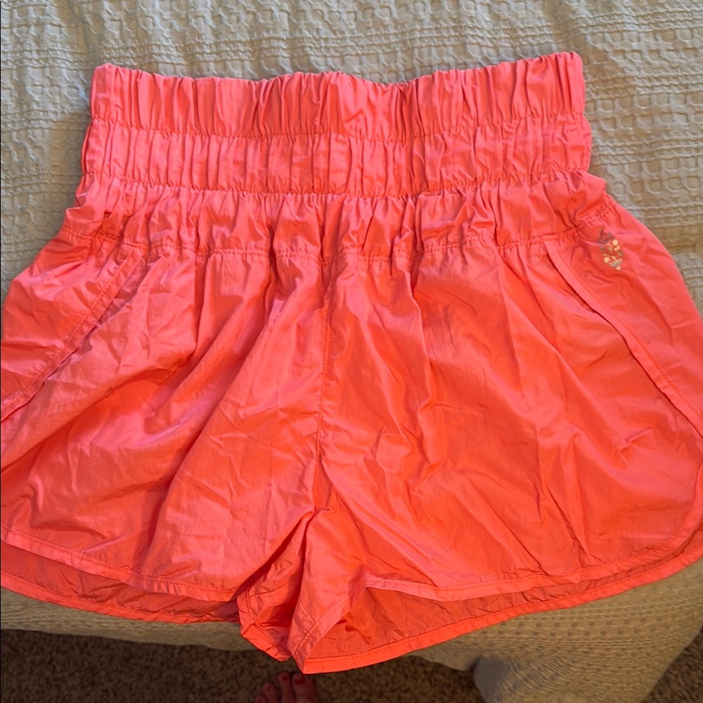 FP Movement by Free People Pink Athletic Shorts with Elastic Waistband